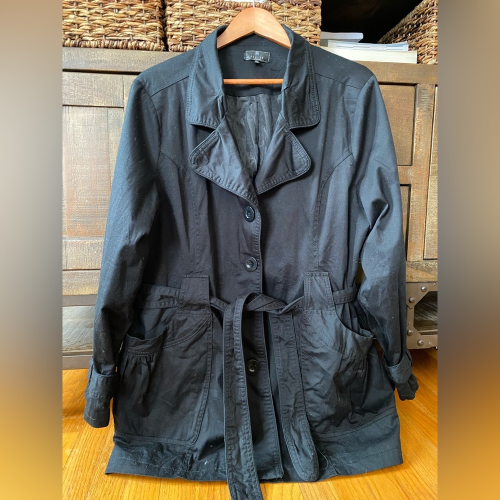 Ashley By 26 International Classic Black Trench Coat